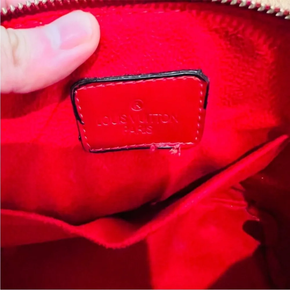 Louis Vuitton X Supreme Collab Logo Coquelicot Epi Red Leather Alma BB Bag - Picture 14 of 17
